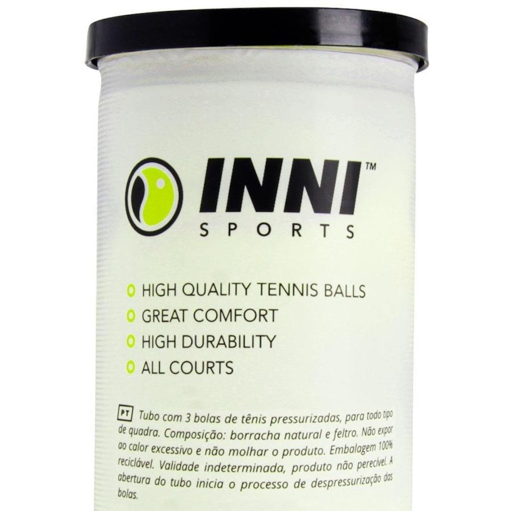 Imagem 2 do produto Kit Bola de Tênis Inni Championship com 3 Tubos