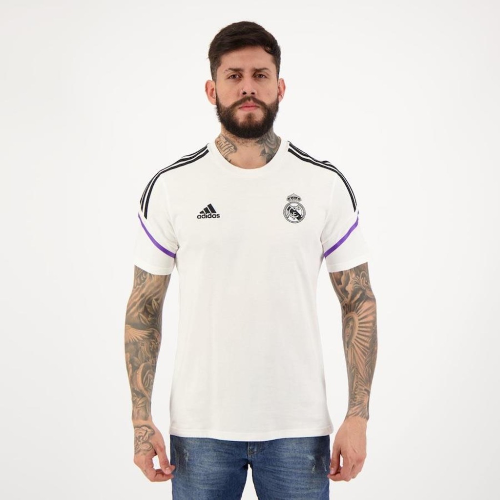 Camisa Real Madrid Treino 2023 adidas - Masculina - Foto 1