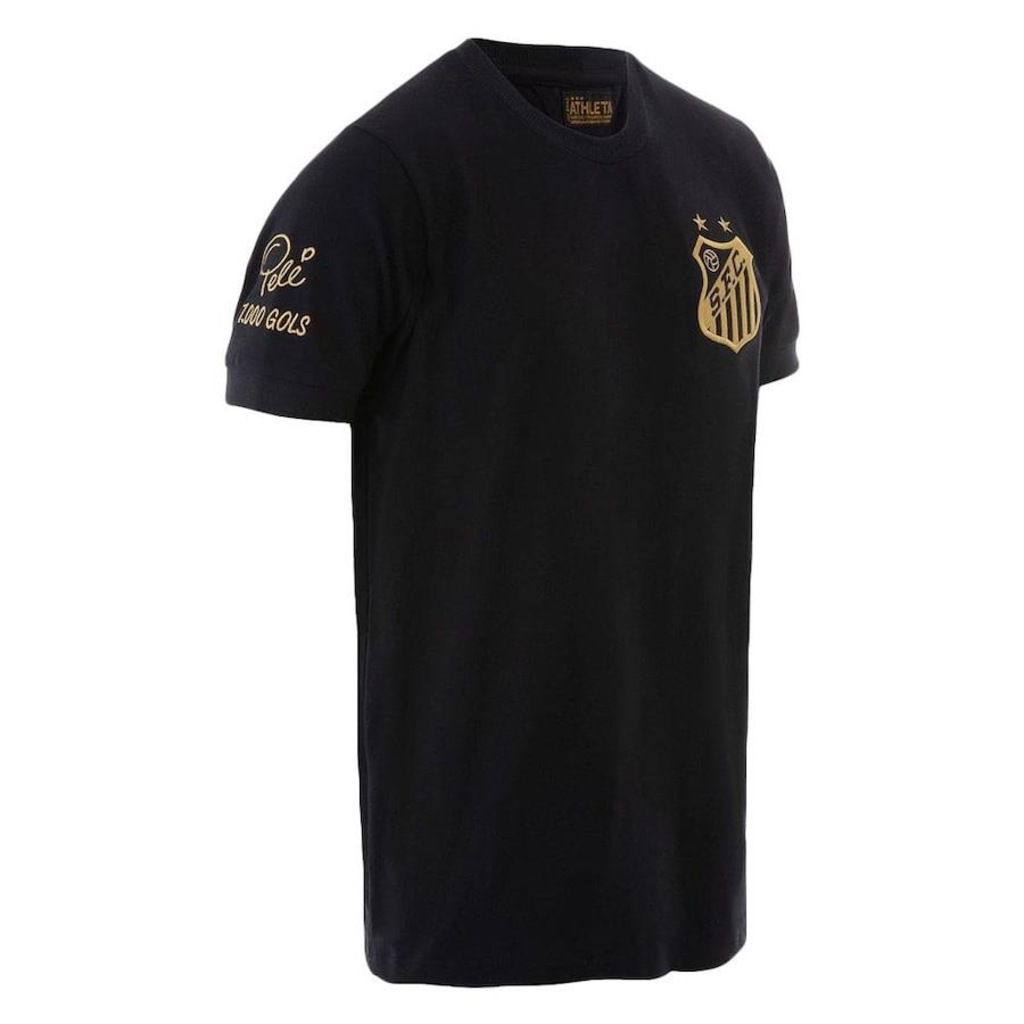 Camisa do Santos Athleta Pelé 1.000 Gols - Masculina - Foto 1