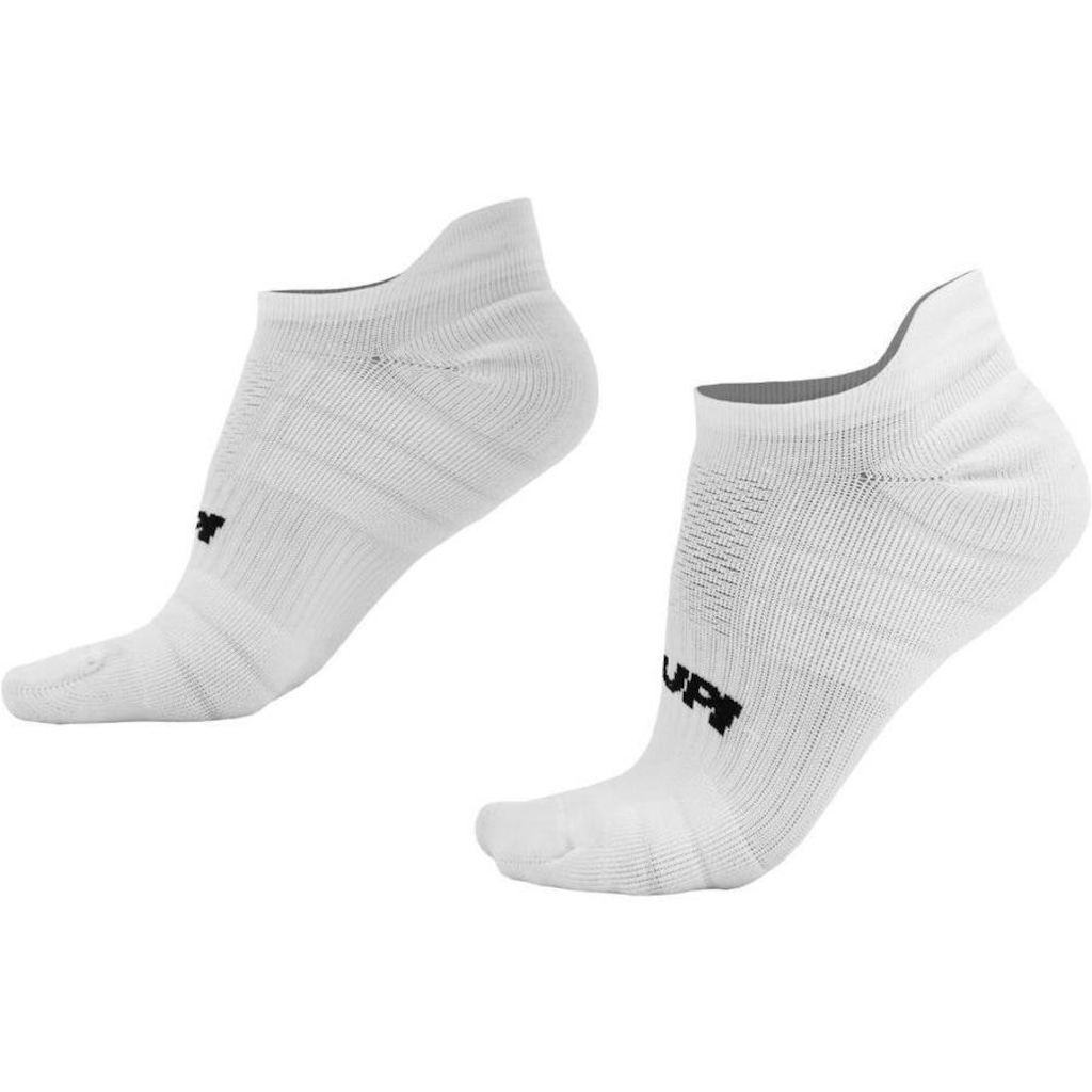 Meia Cano Baixo para Corrida HUPI Running Pro Invisível Branco