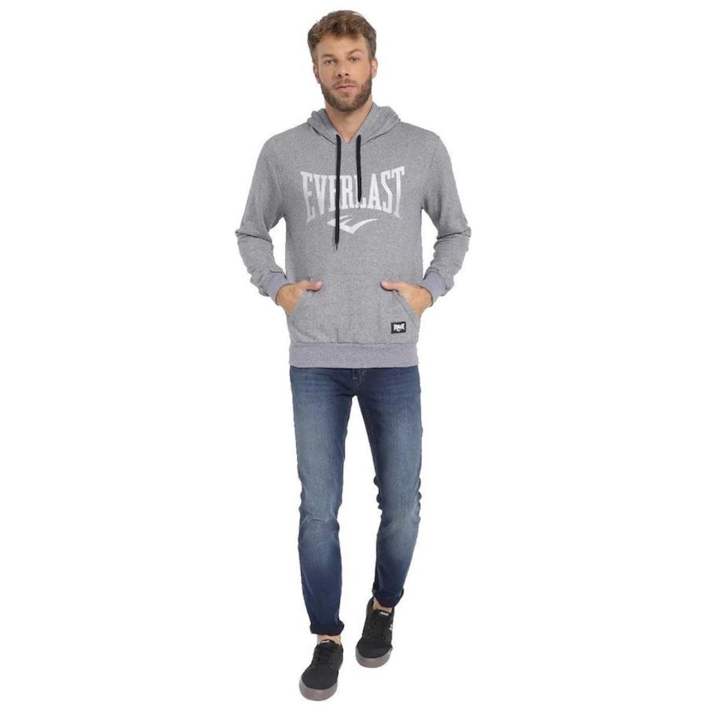 Blusão de Moletom Everlast Canguru com Capuz - Masculino