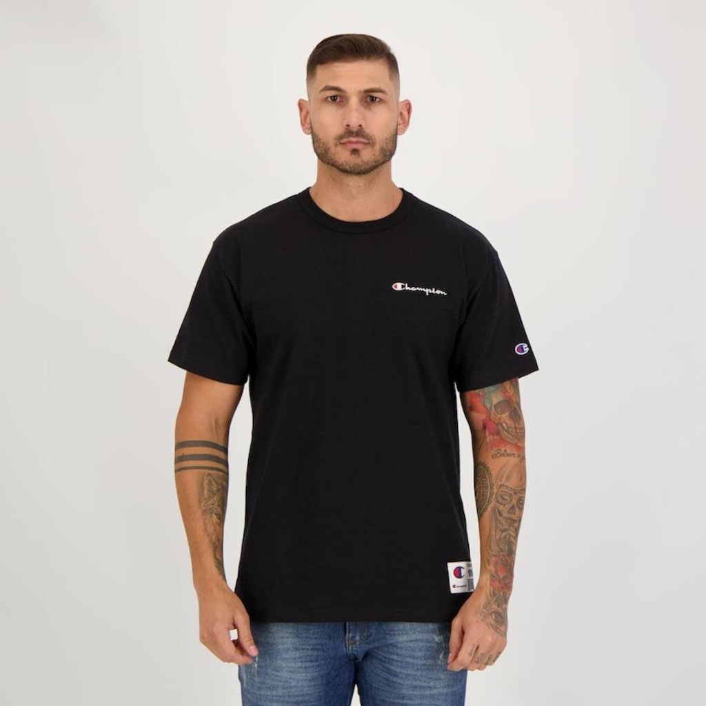 Camiseta Champion Life Logo Embroidery - Masculina