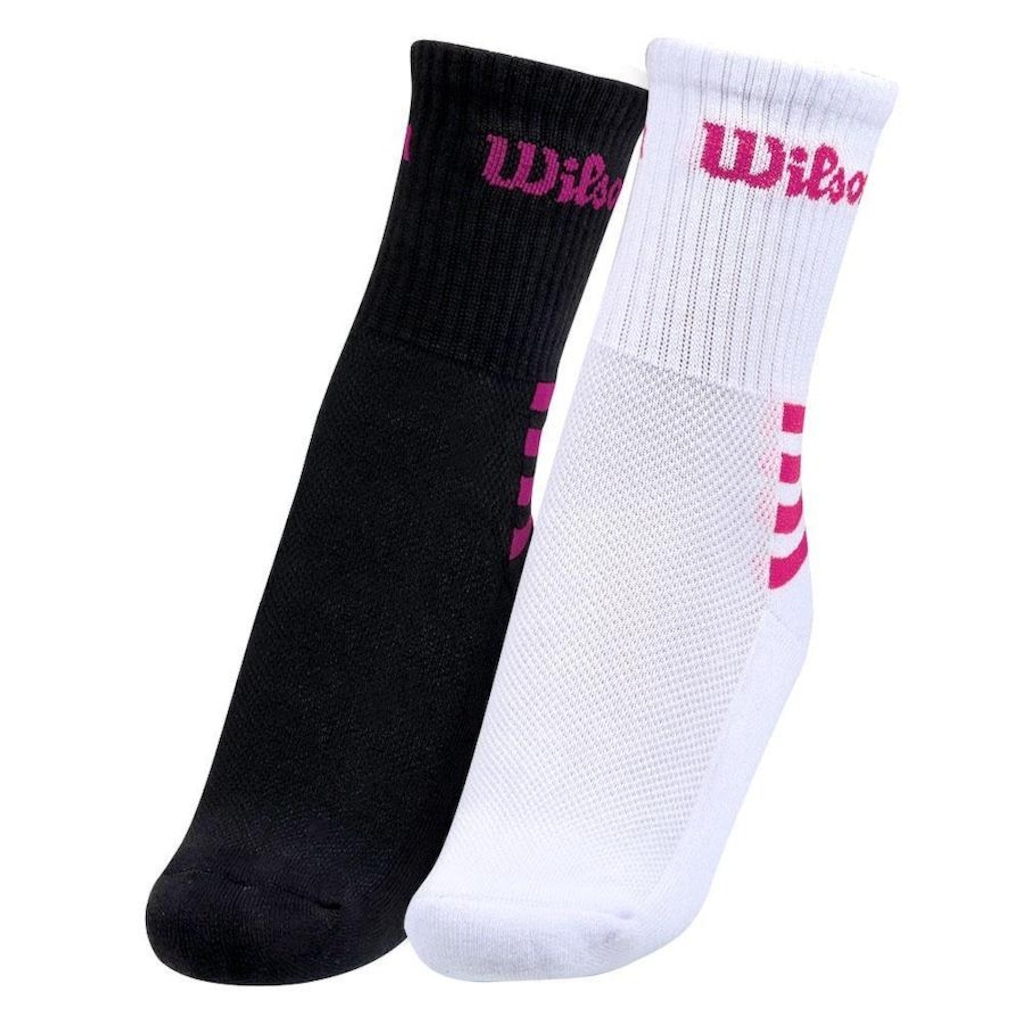 Imagem 4 do produto Kit de Meias Wilson B1412403PTBR com 02 Pares - 34 ao 38 - Adulto