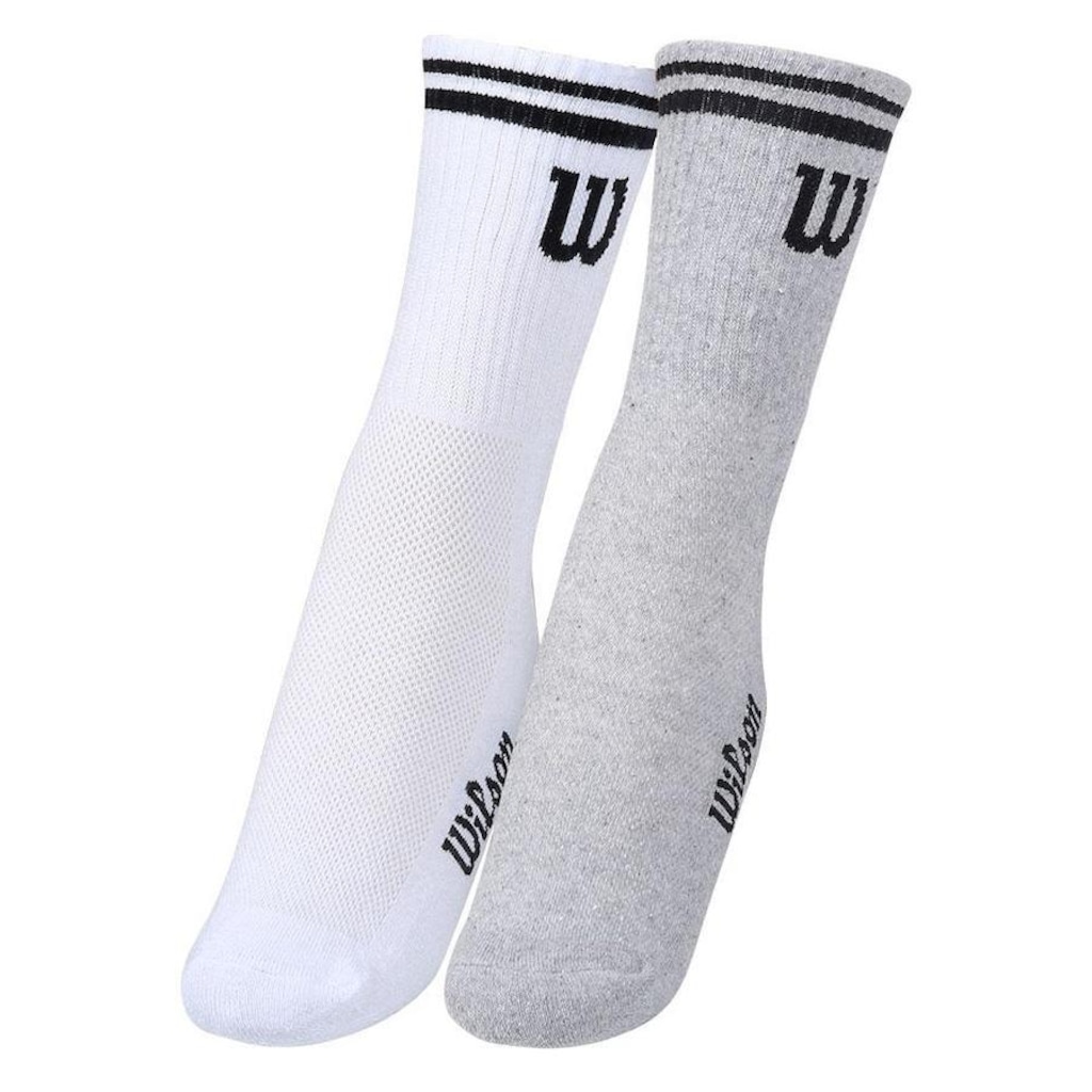 Imagem 4 do produto Kit de Meias Wilson B1412405BRCZ com 02 Pares - 39 ao 44 - Adulto