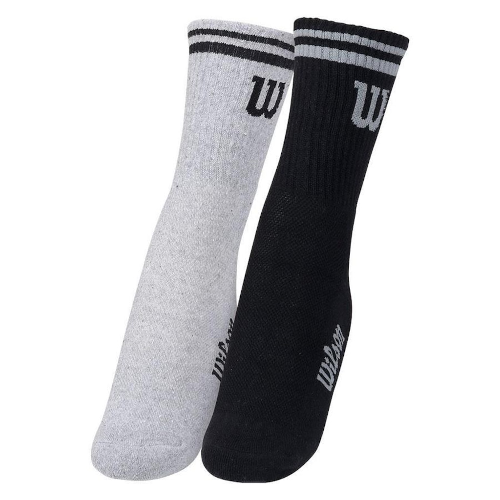Imagem 4 do produto Kit de Meias Wilson B2412405PTCZ com 02 Pares - 39 ao 44 - Adulto