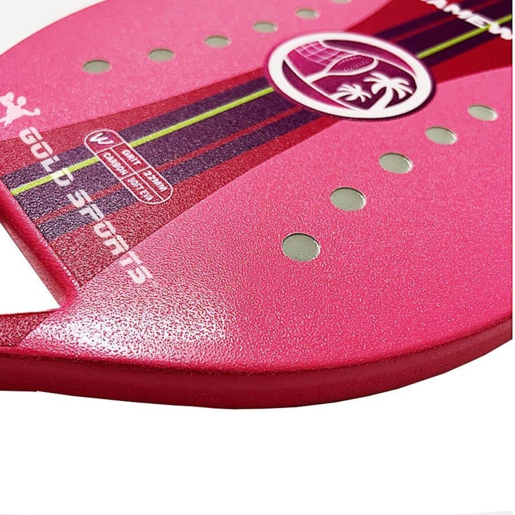Imagem 4 do produto Raquete de Beach Tennis Gold Sports Female Advance Camewin II com Capa