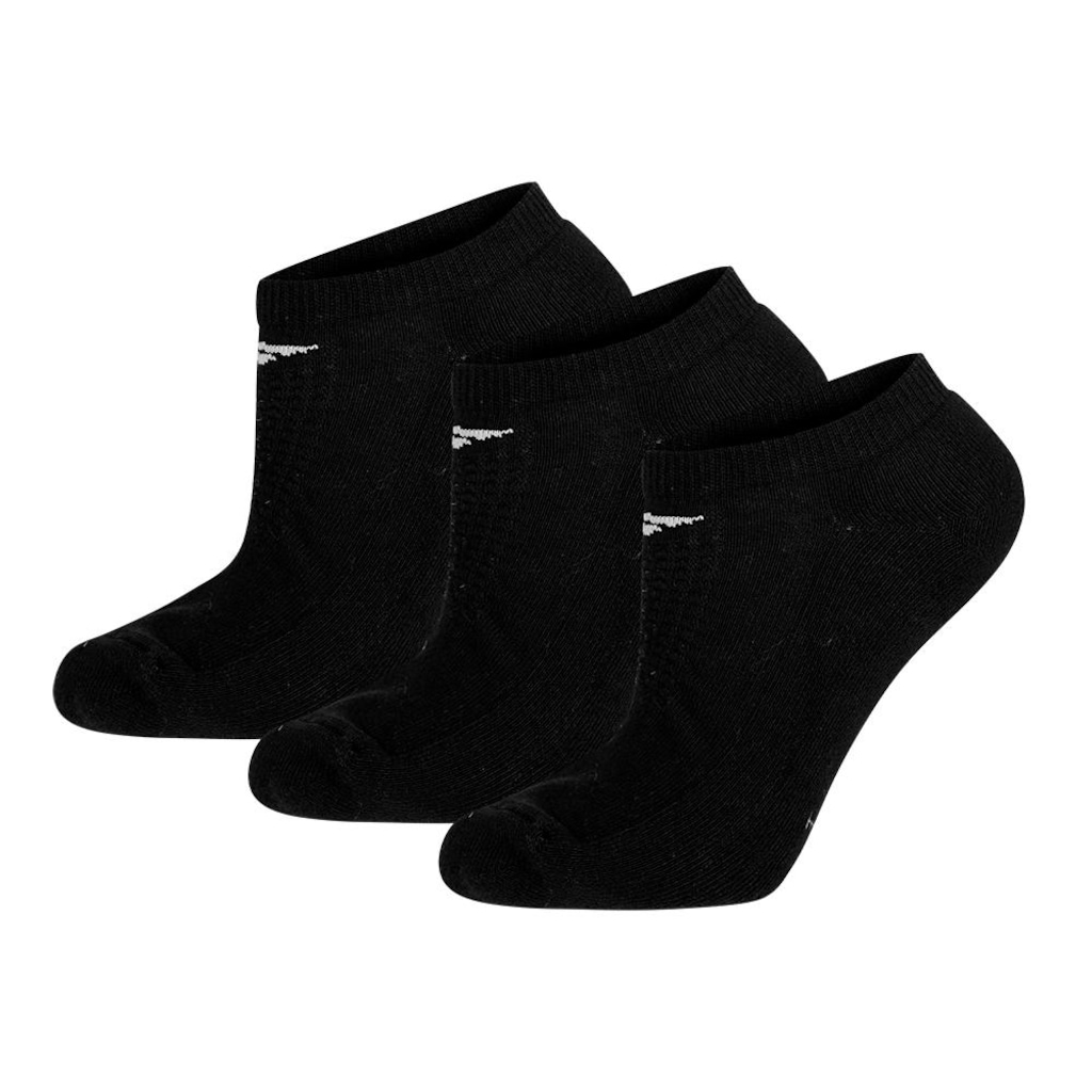 Kit Meias Esportivas Penalty Cano Invisível com 3 Pares X T - 33 A 38 - Adulto