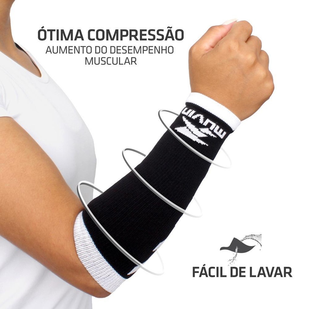 Kit de Manguitos Curtos Voleibol Arrow com 6 unidades - Adulto - Foto 1