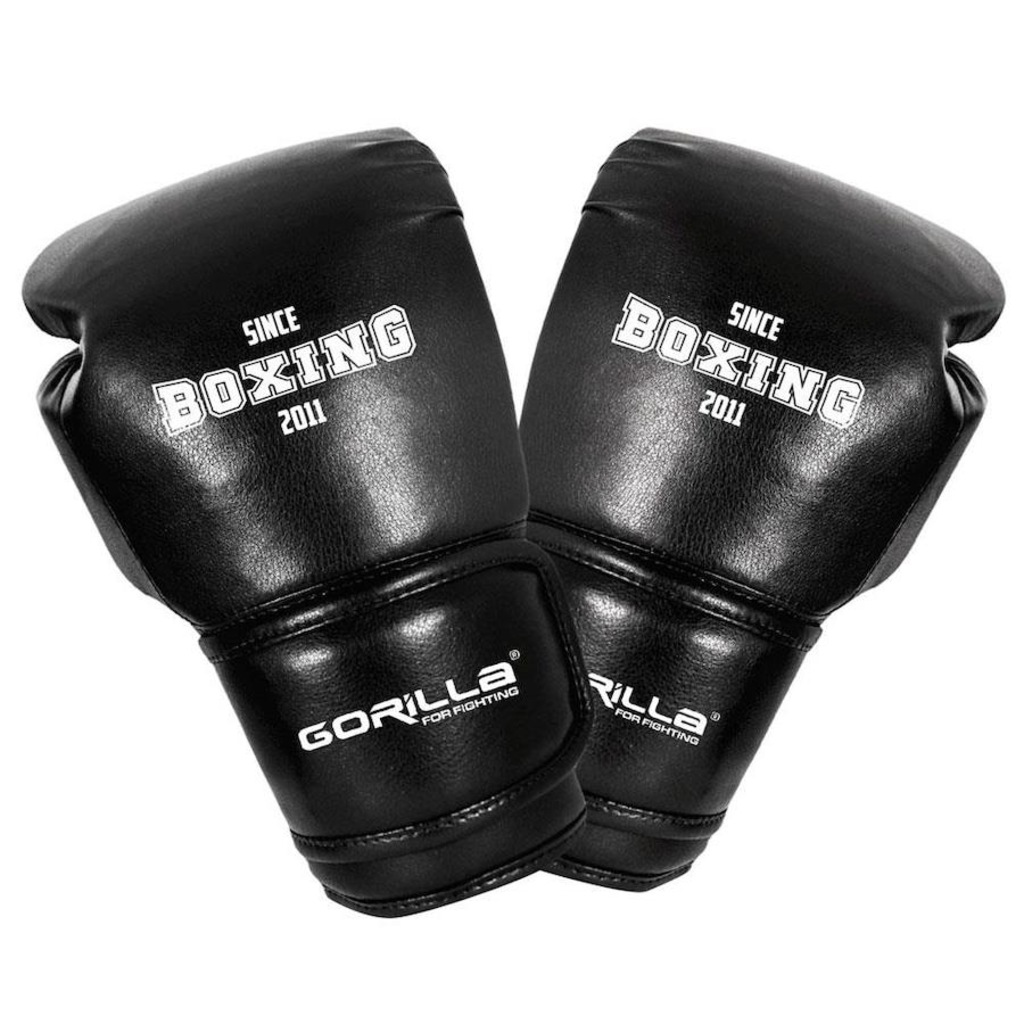 Imagem 2 do produto Kit Luva de Boxe 12oz Profissional Gorilla + Luva Manopla Aparador Escudo de Chute Boxe - Adulto