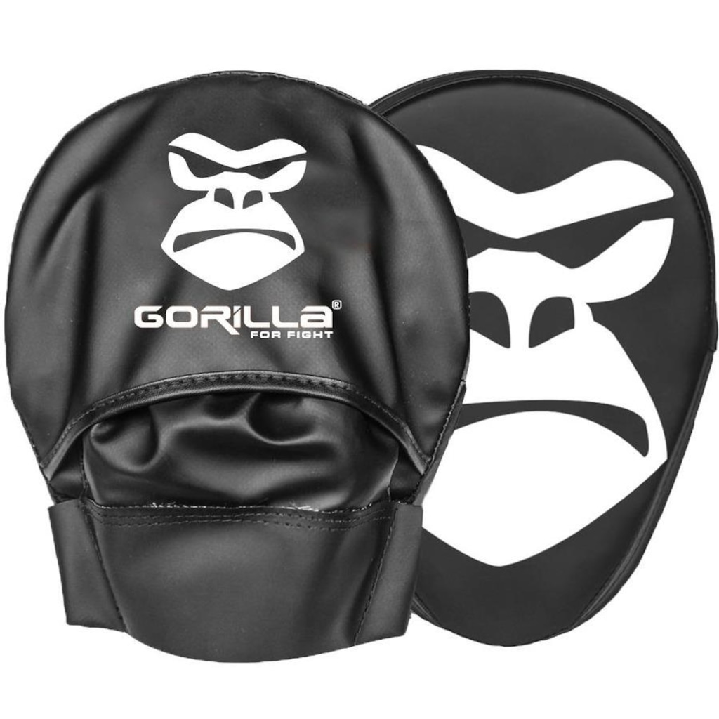 Imagem 4 do produto Kit Luva de Boxe 12oz Profissional Gorilla + Luva Manopla Aparador Escudo de Chute Boxe - Adulto