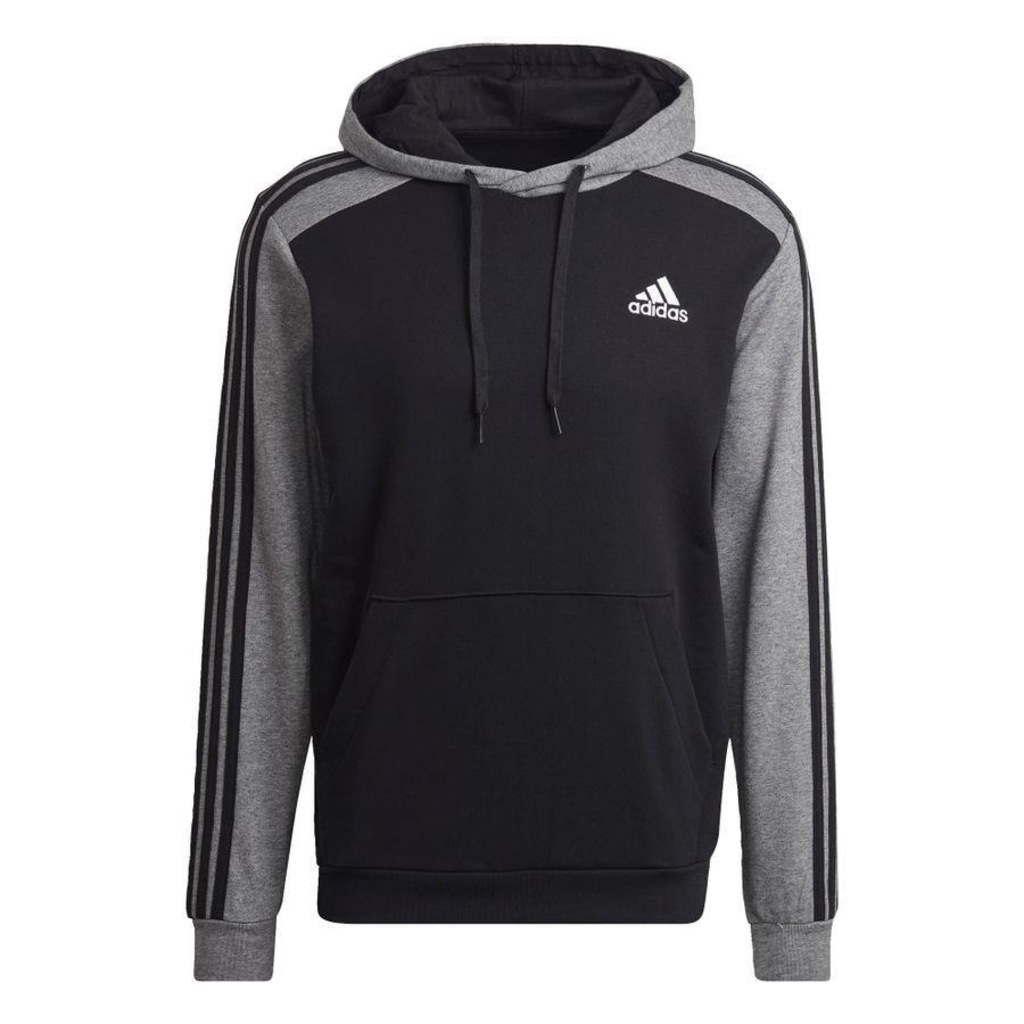 Blusão de Moletom com Capuz Moletinho Essentials Mélange - Masculino - Foto 1