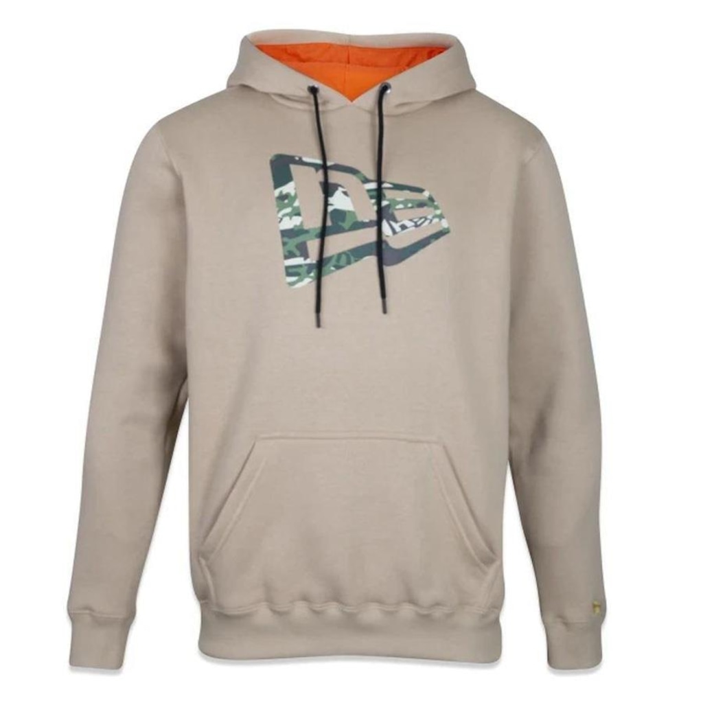 Blusão com Capuz Canguru New Era Neutral Wild Pocket Camo - Masculino