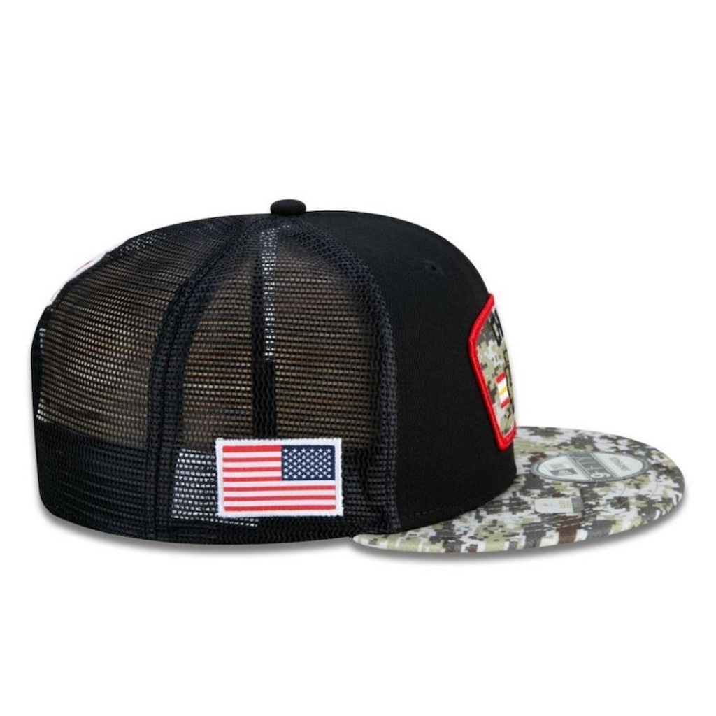Imagem 5 do produto Boné Aba Reta New Era Kansas City Chiefs 950 NFL 21 Salute Service - Snapback - Adulto