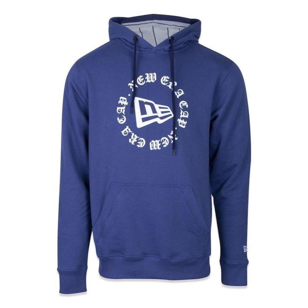 Blusão de Moletom com Capuz New Era Street Gothic Flag - Masculino