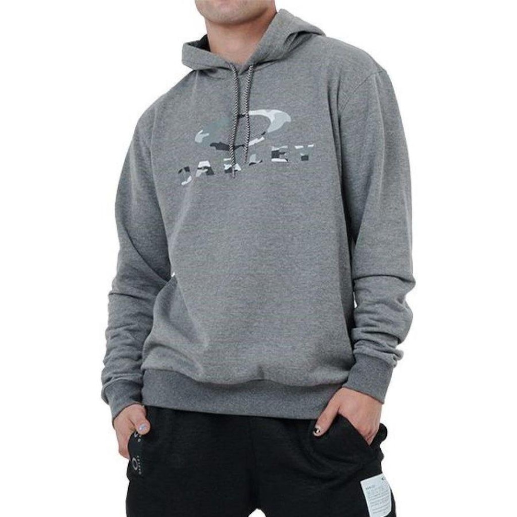 Blusão de Moletom com Capuz Oakley Canguru Camo Hoodie - Masculino
