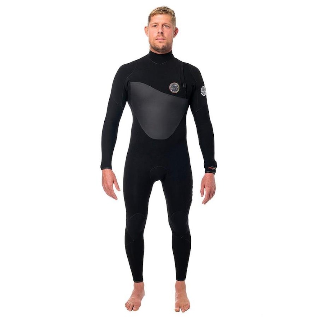 Imagem 2 do produto Long John Rip Curl Flashbomb Heatseeker 3/2 Zip Free Black - Masculino