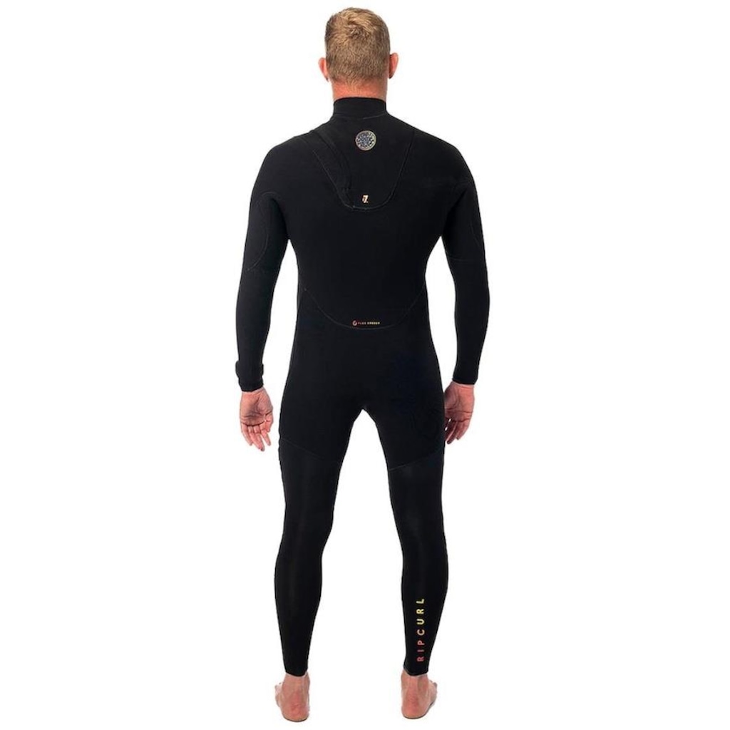 Imagem 3 do produto Long John Rip Curl Flashbomb Heatseeker 3/2 Zip Free Black - Masculino