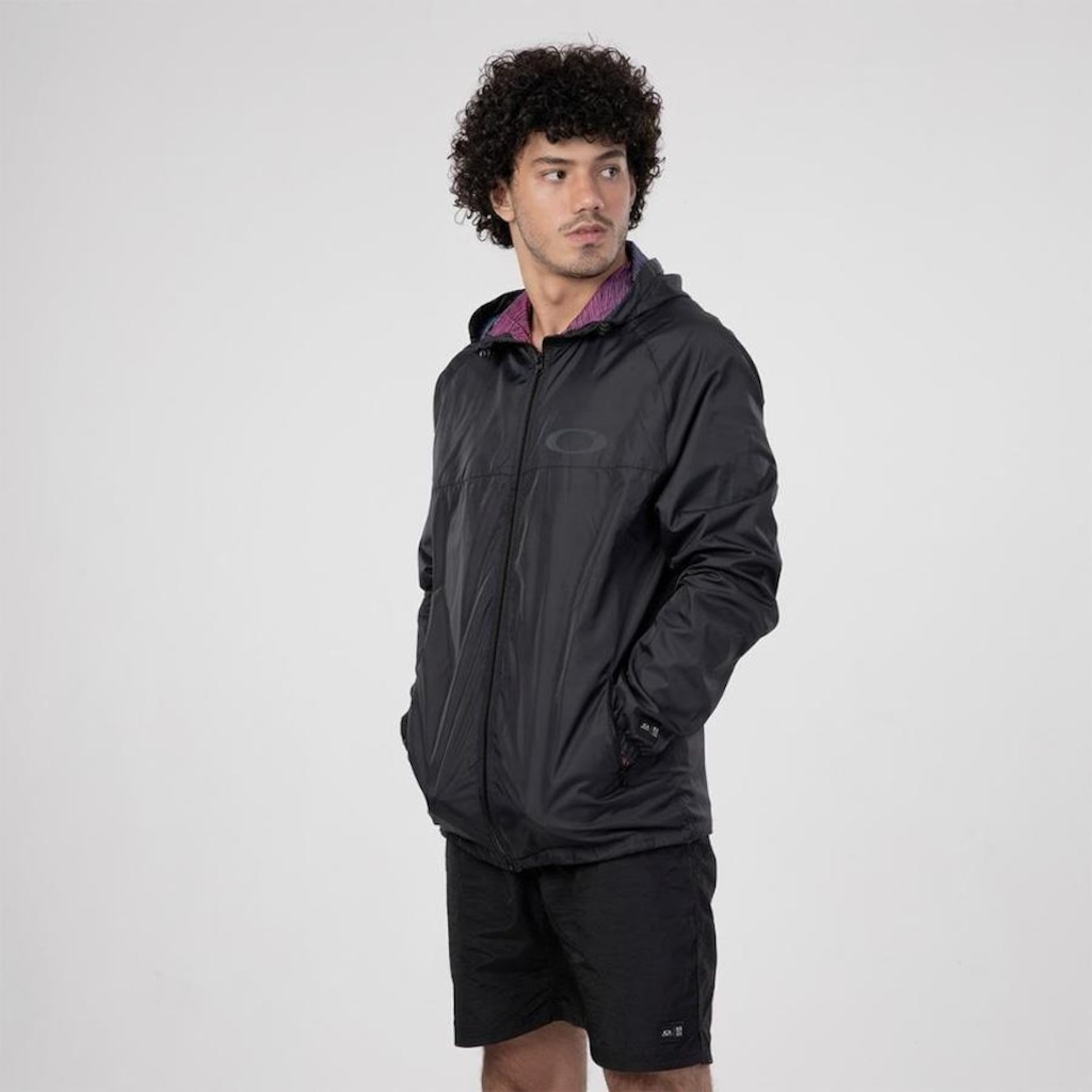 Imagem 2 do produto Jaqueta Corta Vento com Capuz Oakley Edição Especial Tramas - Masculina