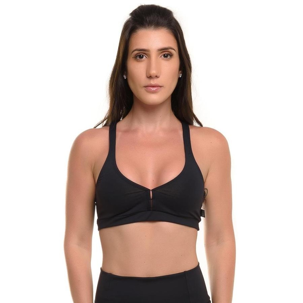 Top Sandy Fitness Power Preto Snd Fitness - Feminino