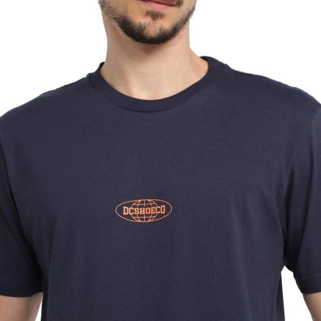 Imagem 3 do produto Camiseta DC Shoes Minimal World Masculina Azul Marinho