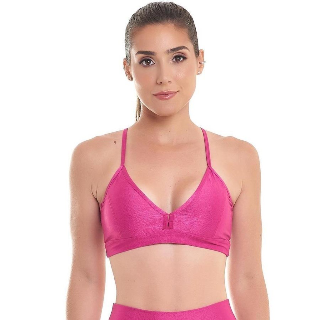 Top Sandy Fitness Tecno Pink Snd Fitness - Feminino - Foto 1