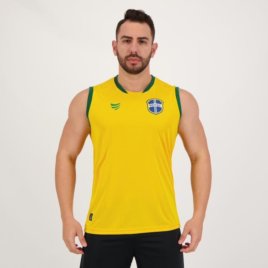 Camiseta Regata Super Bolla Copa Ouro Brasil - Masculina - Foto 1