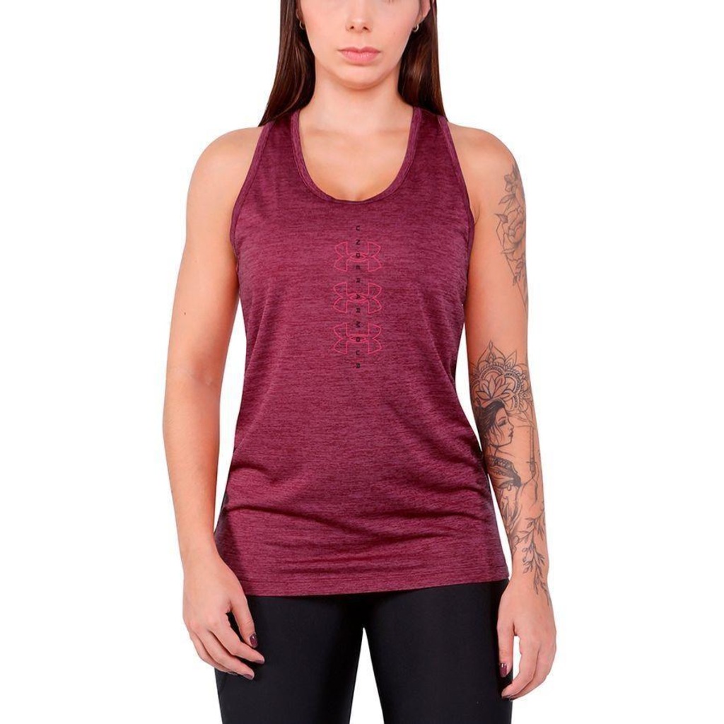 Camiseta Regata Under Armour Tech Twist Graphic Tank - Feminina - Foto 1
