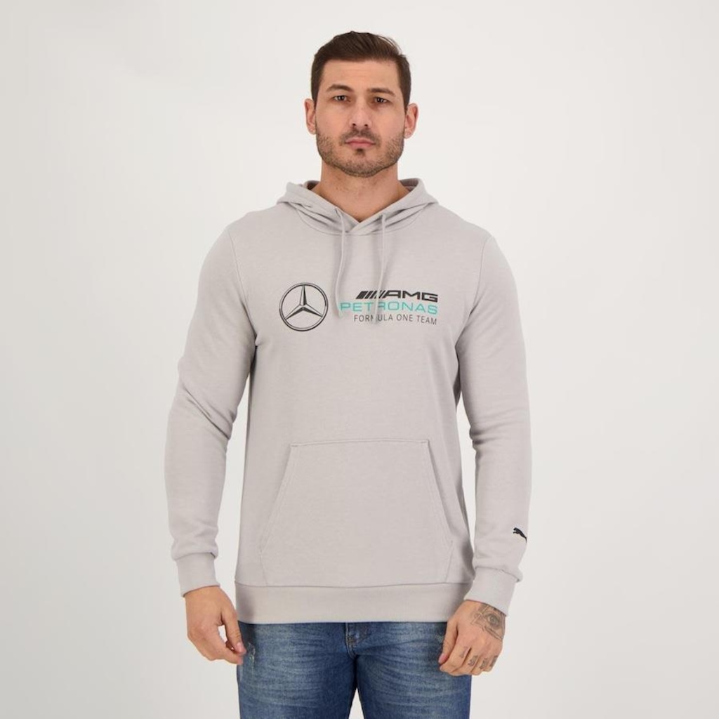 Blusão de Moletom Puma Mercedes AMG Petronas MAPF1 - Masculino - Foto 1