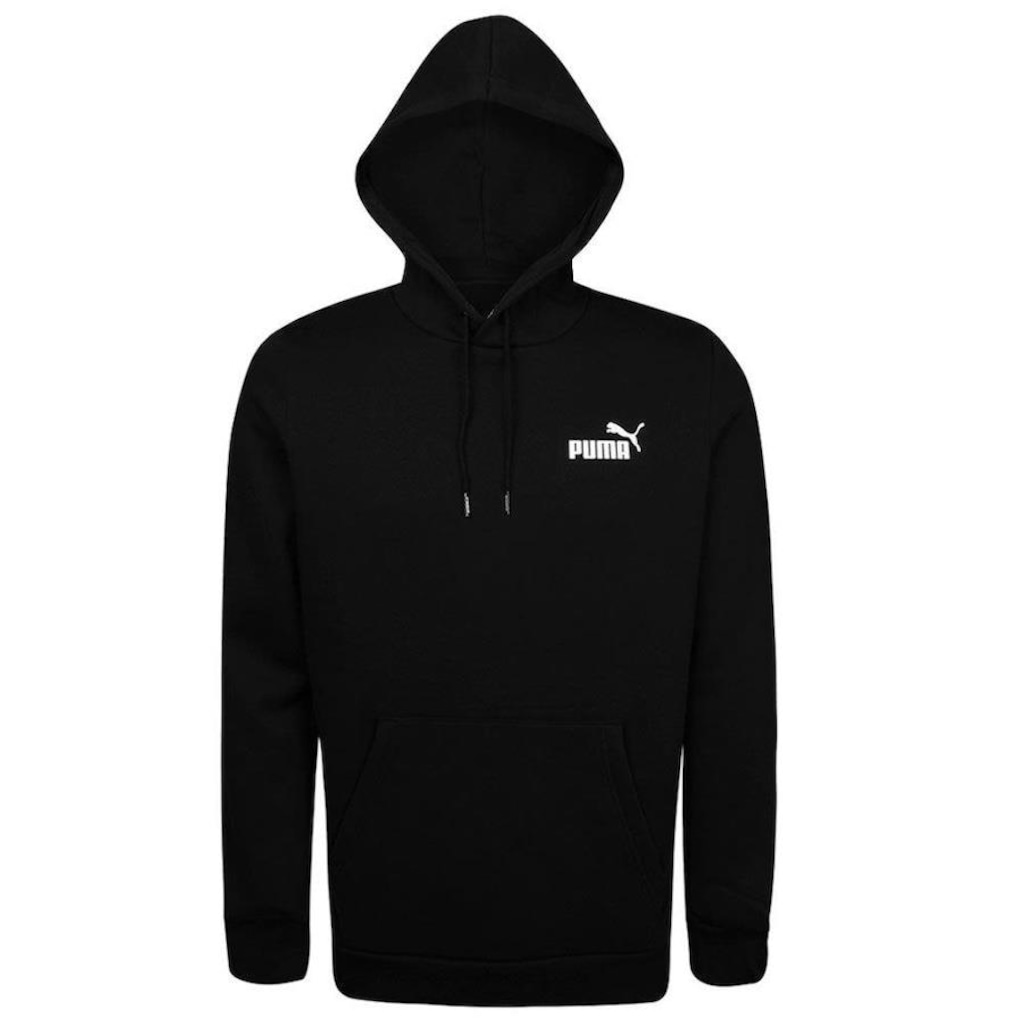 Blusa de Moletom Puma Masculina com Capuz Essentials Small Logo - Foto 1