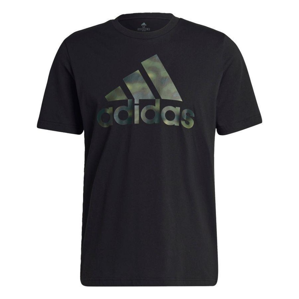 Camiseta adidas Estampada Essentials Camo - Masculina - Foto 1