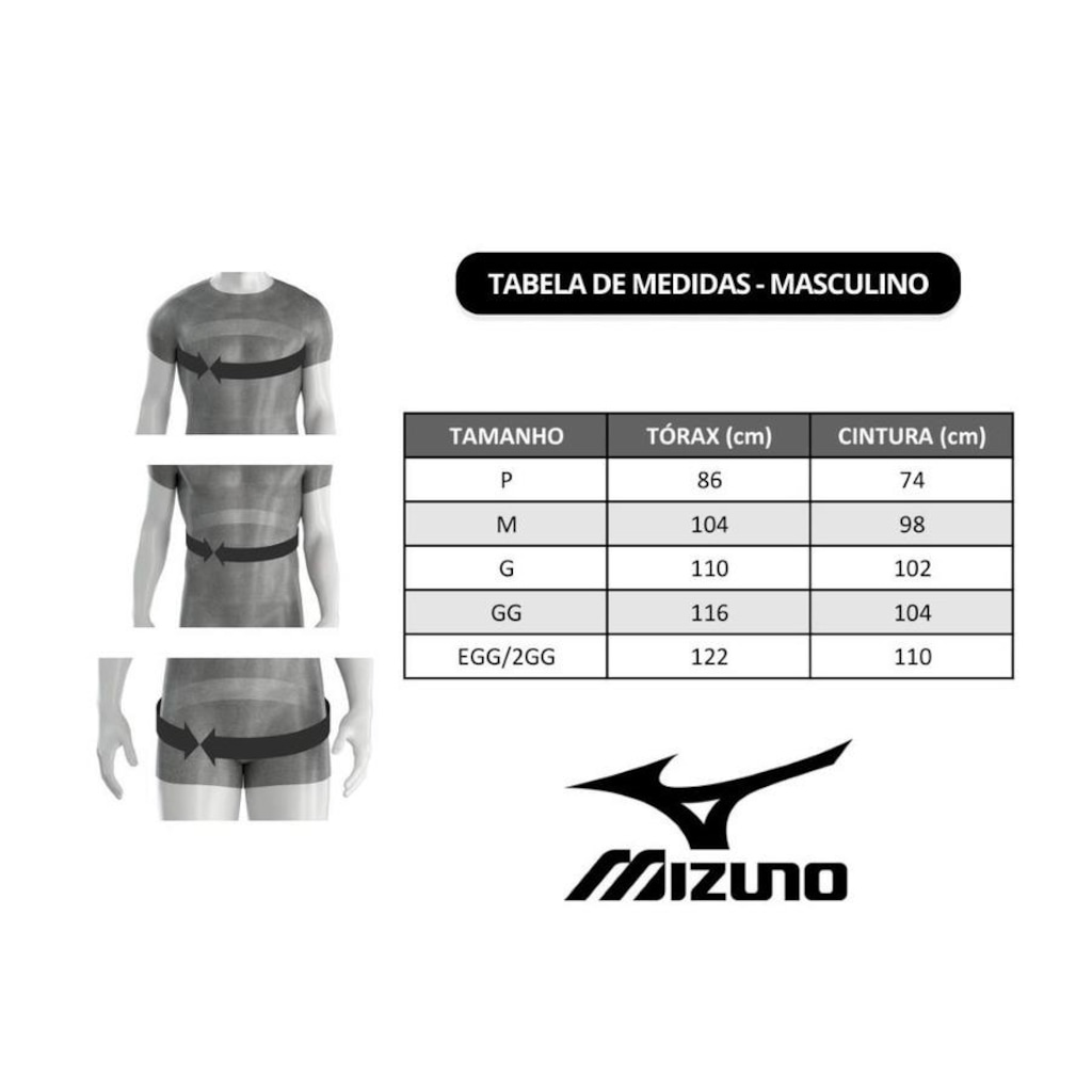 Imagem 4 do produto Camiseta Mizuno Basic Logo - Masculina