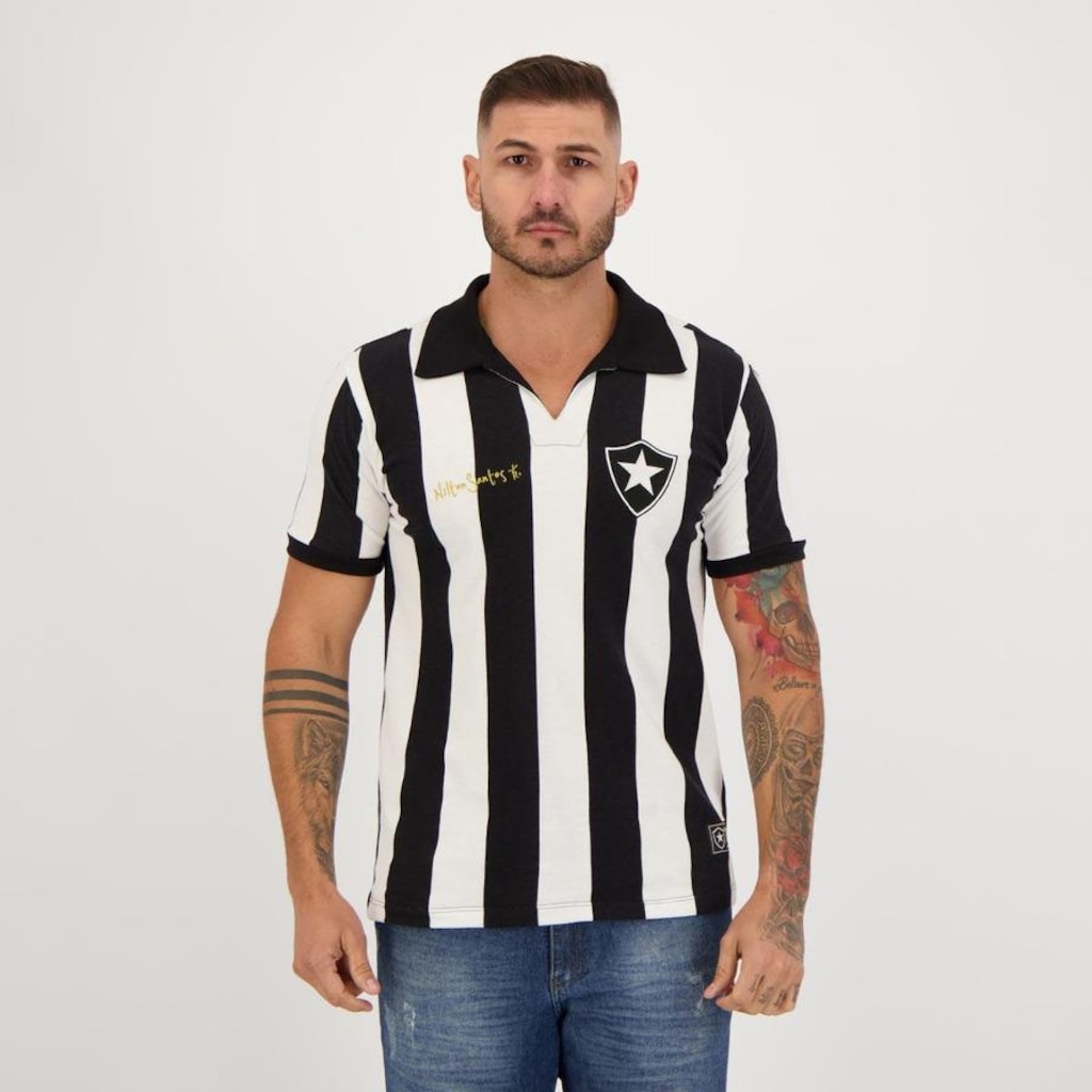 Camisa Futfantics Botafogo Retrô Nilton Santos 1962 - Masculina