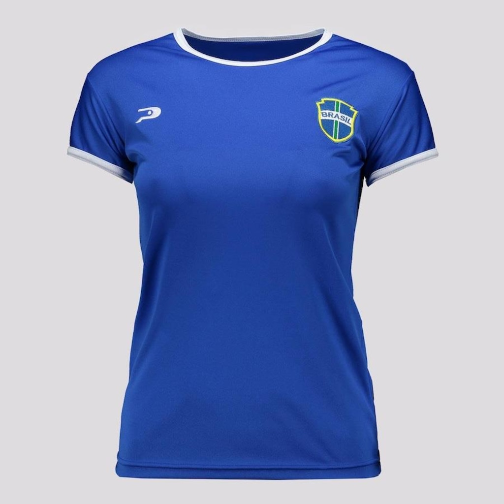 Camiseta Placar Brasil Brasão - Feminina