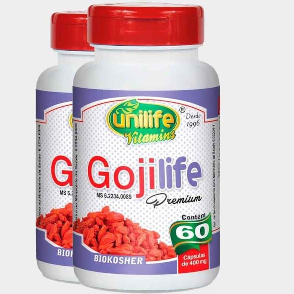 Kit Goji Berry Goji Life Unilife - 60 cápsulas - 2 unidades - Foto 1