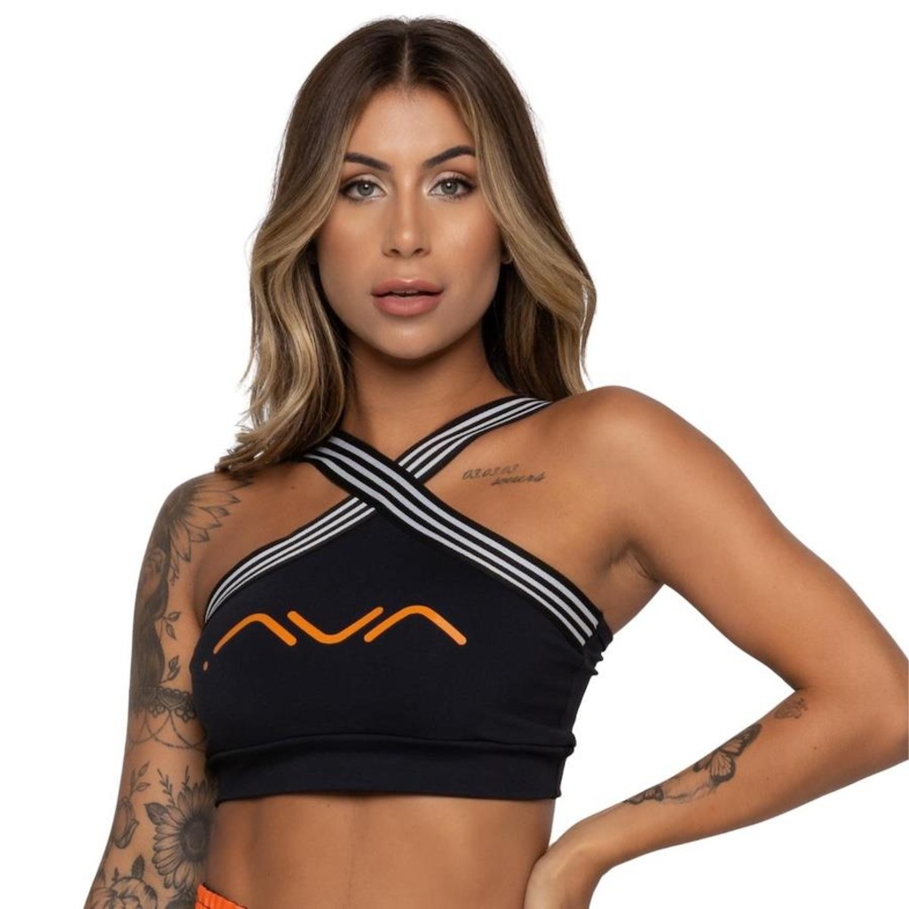 Top Fitness AVA Fitness Elástico Cruzado e Silk - Adulto - Foto 1