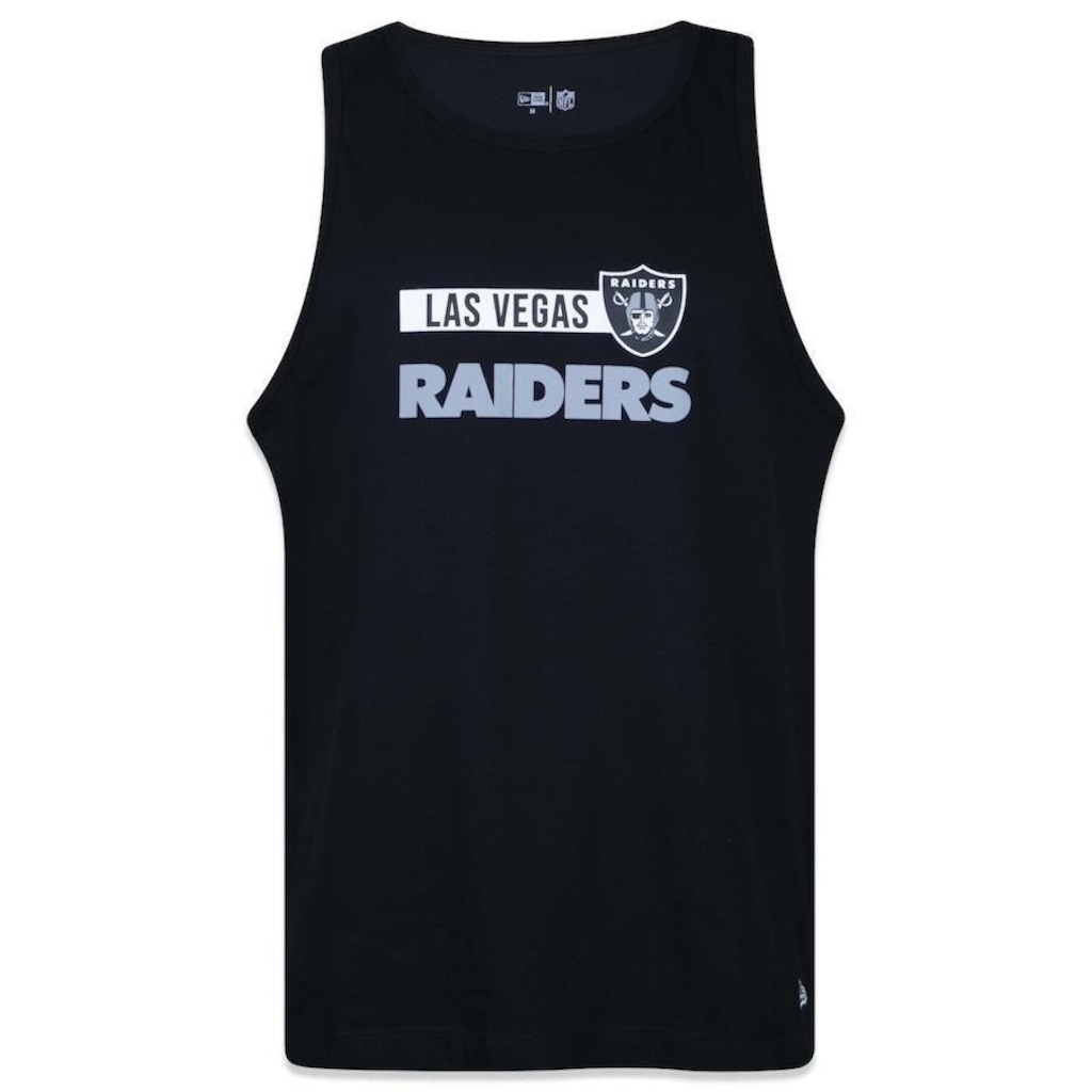 Camiseta Regata Regular New Era Nfl Las Vegas Raiders Core - Masculina - Foto 1