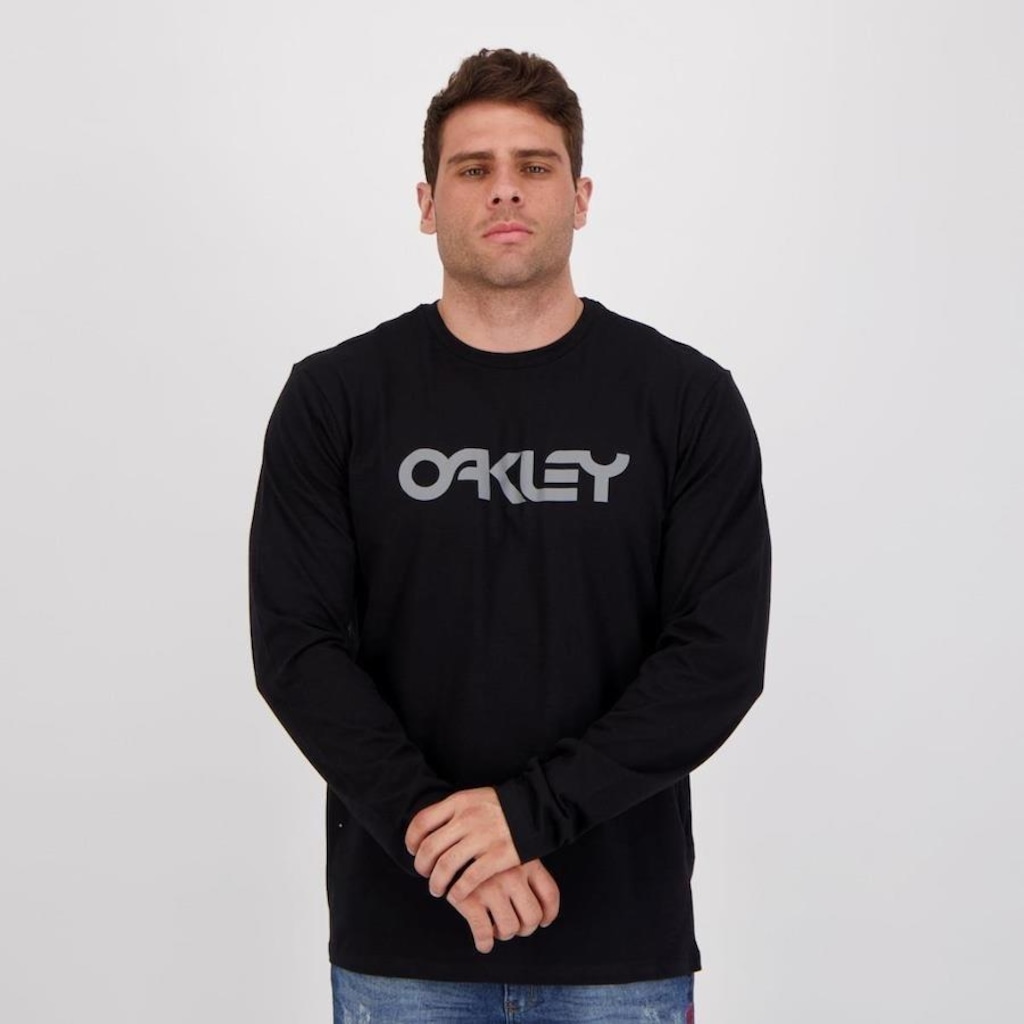 Camiseta Manga Longa Oakley Mark T - Masculina