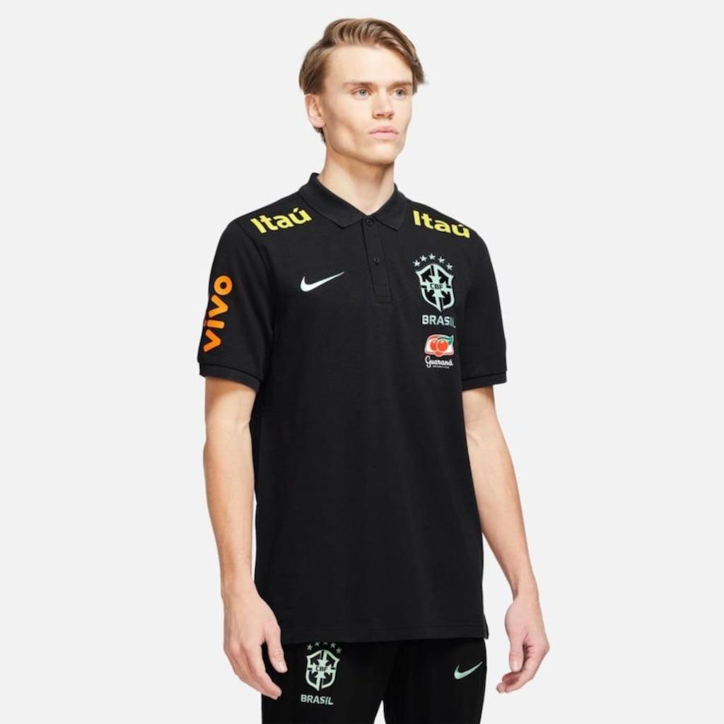 Camisa Polo do Brasil Nike Sportswear - Masculina - Foto 1
