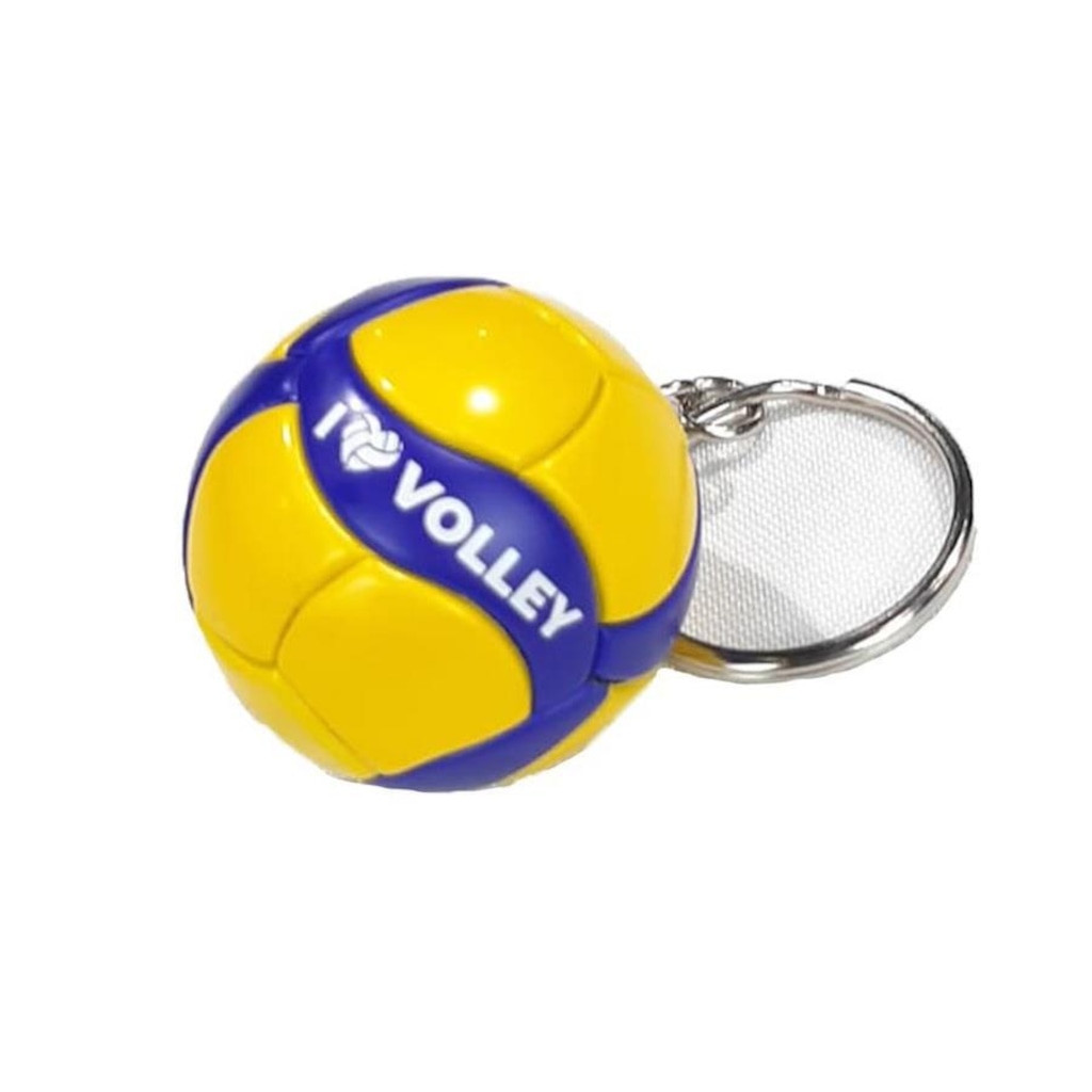 Chaveiro Bola de Vôlei de Quadra Mikasa I Love Volley - Foto 1