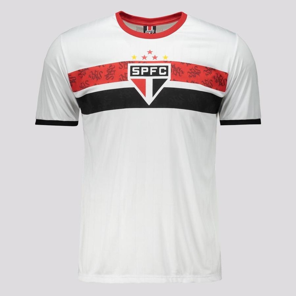 Camisa do São Paulo Futfanatics  Stencil - Masculina