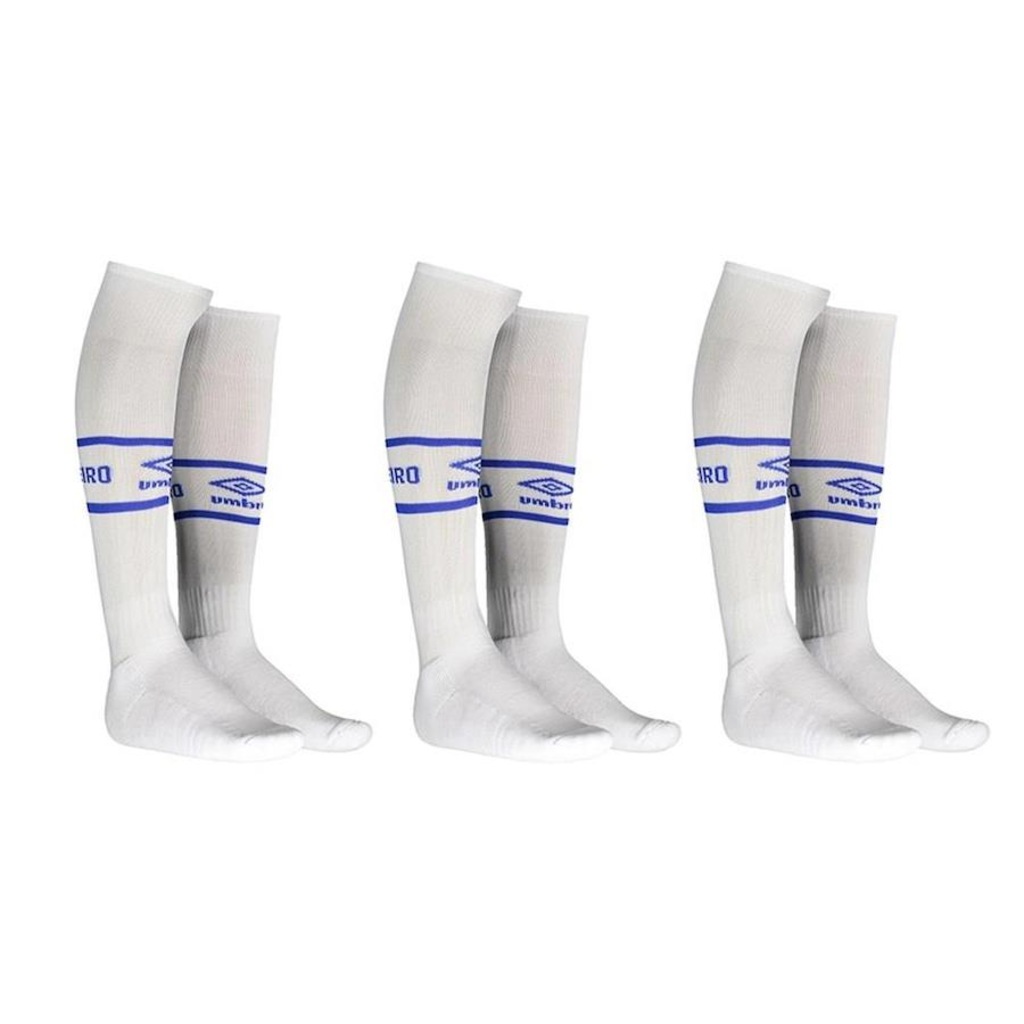 Kit de Meiões Umbro Cruzeiro I 2018 - 3 Pares - Adulto - Foto 1