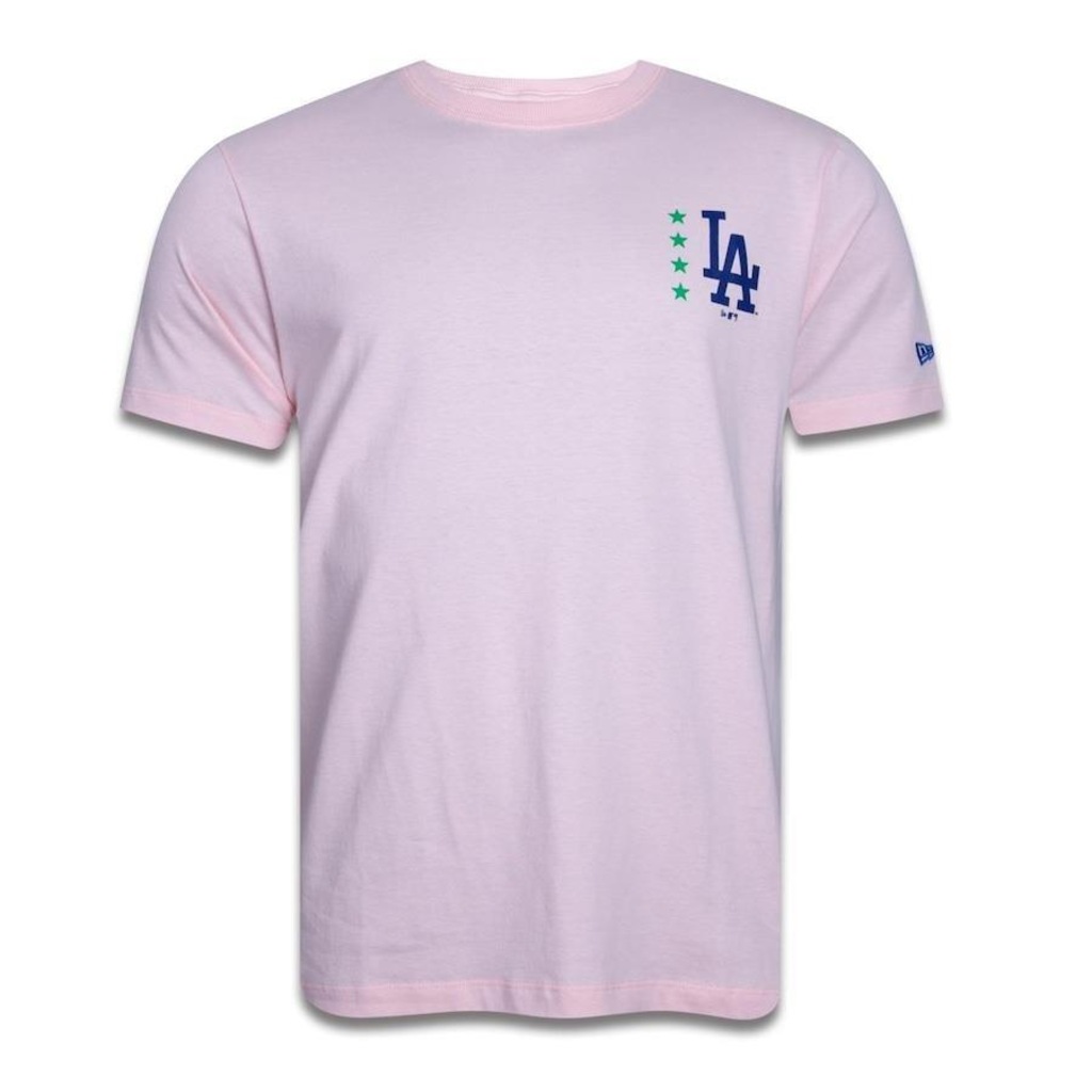 Camiseta Regular New Era Mlb Los Angeles Dodgers Vacation - Masculina - Foto 1