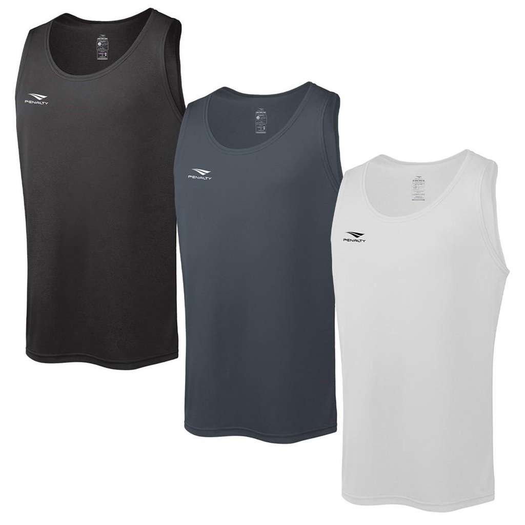Kit Camiseta Regatas Penalty X com 3 Unidades - Masculina