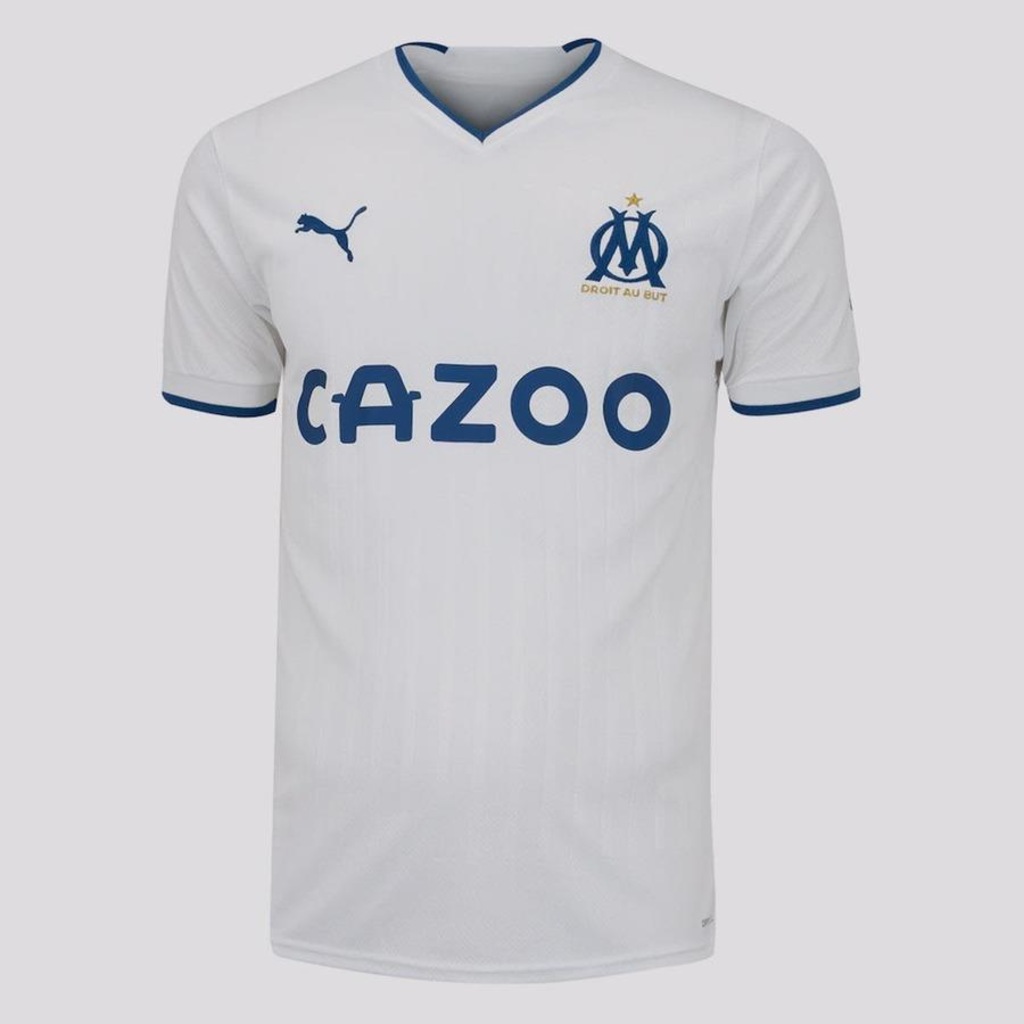 Camisa Puma Olympique de Marseille Home 2023 - Masculina - Foto 1