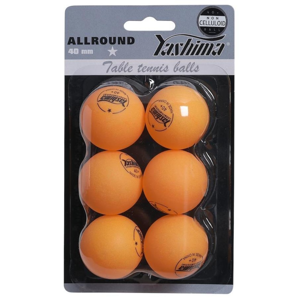 Bola de Tênis de Mesa Yashima 1 Estrela Plástico - 6 Bolas