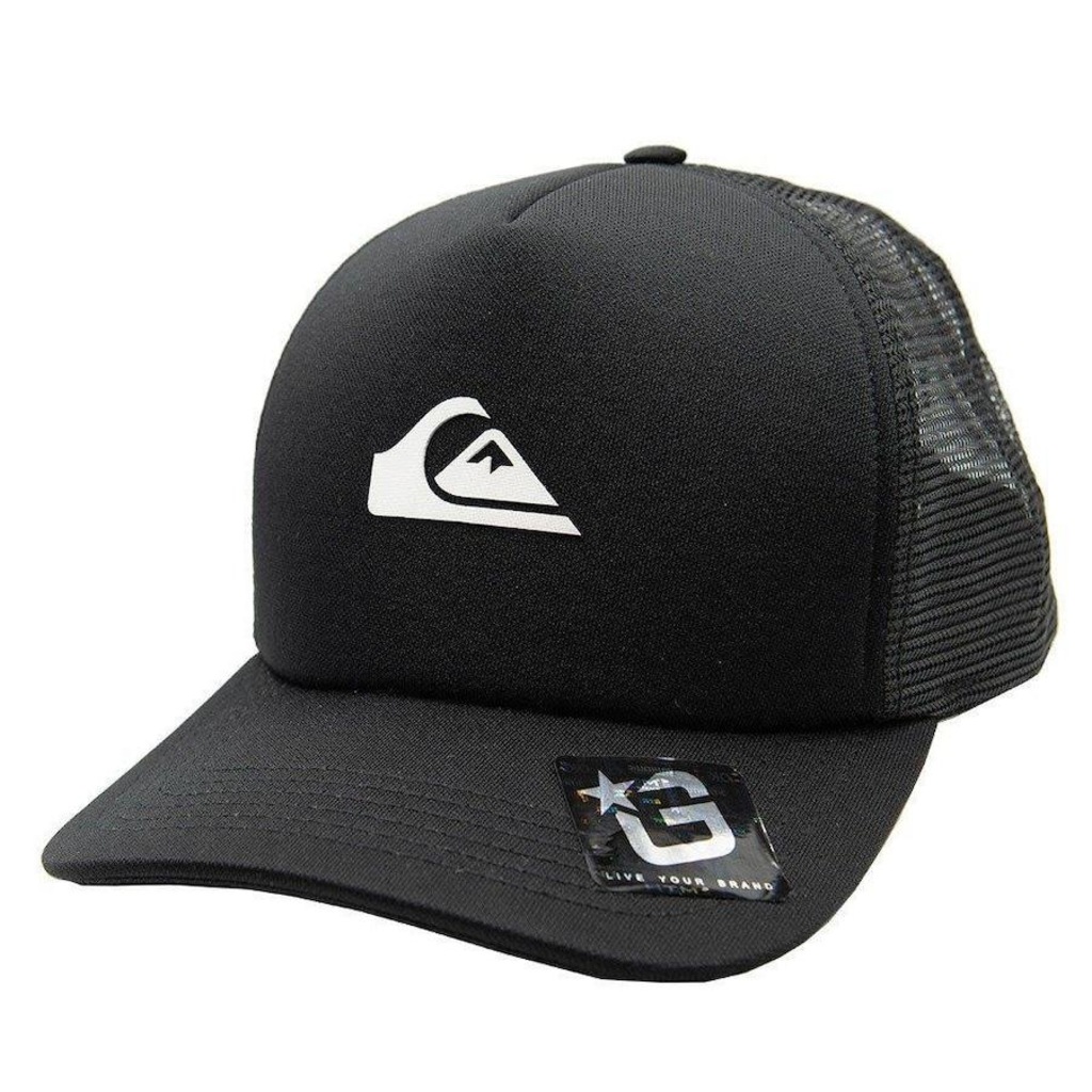 Boné Quiksilver Aba Curva Trucker 3D - Snapback - Adulto - Foto 1