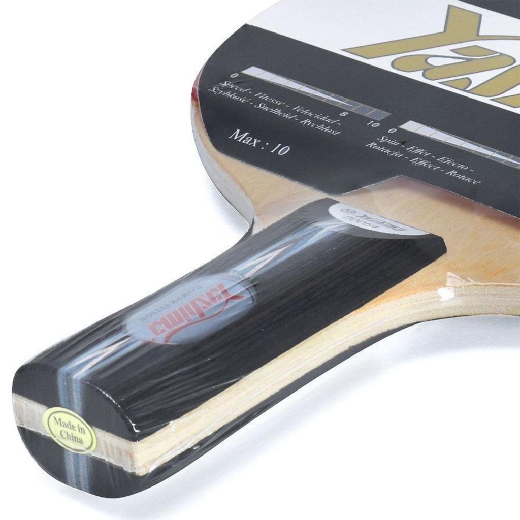 Imagem 4 do produto Raquete de Tênis de Mesa Yashima Caneta ITTF Lisa XR3000 Competition Pro Series