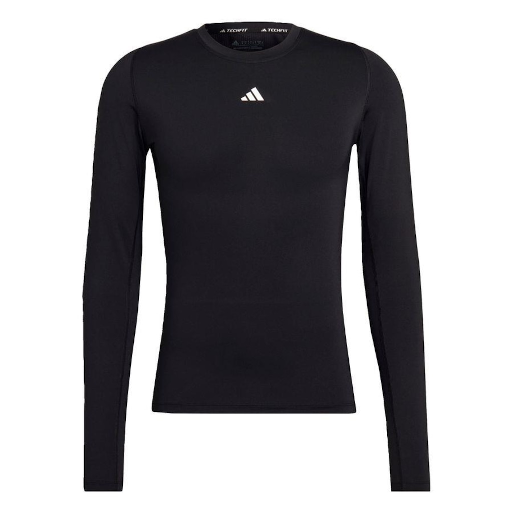 Camiseta Manga Longa adidas Techfit - Masculina - Foto 1
