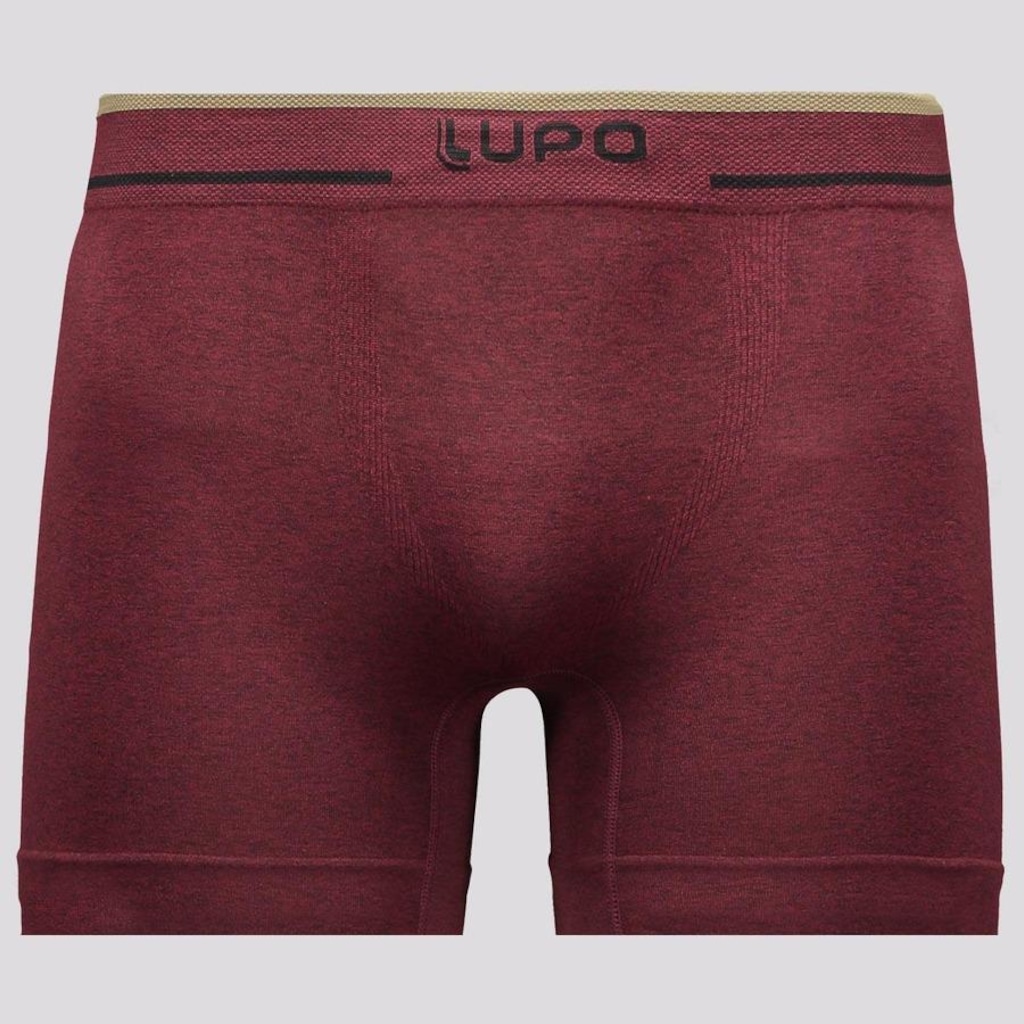 Cueca Boxer Lupo Microfibra Sem Costura Marsala - Adulto