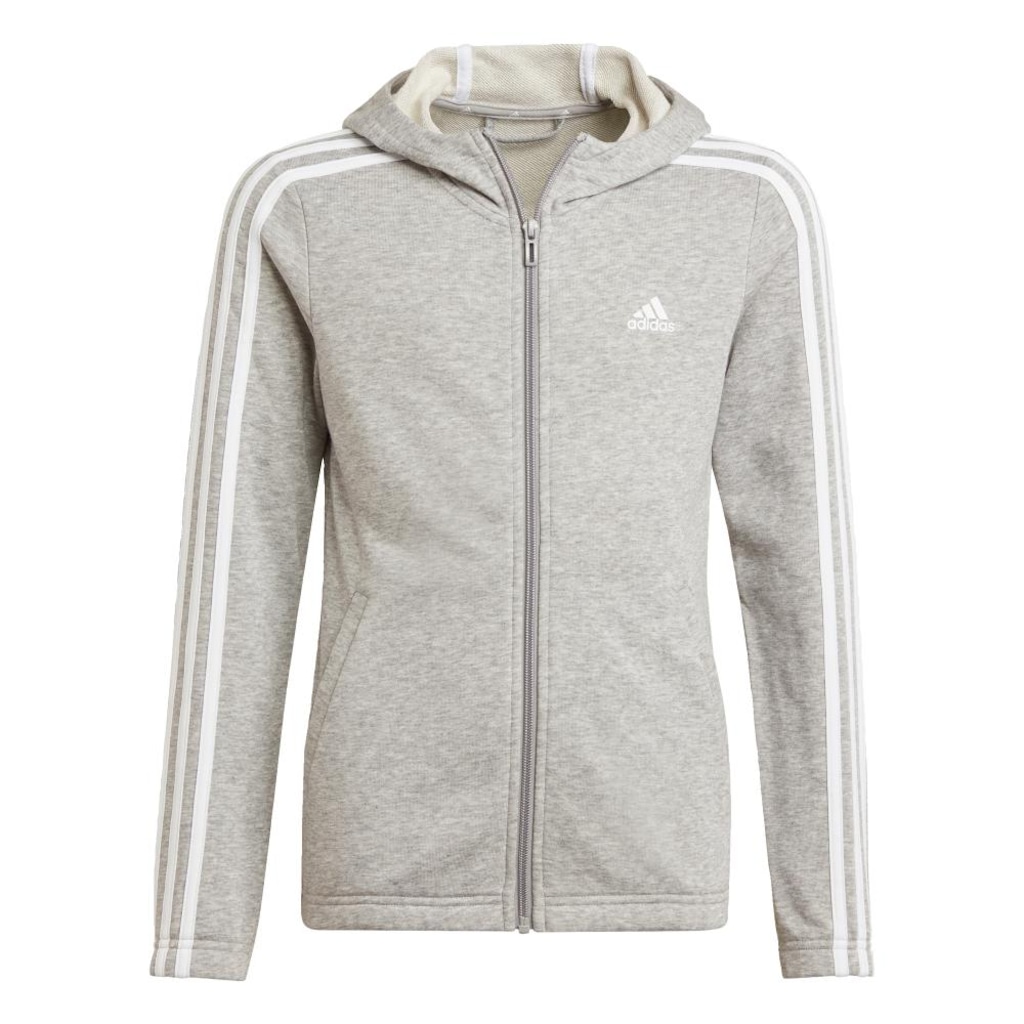 Blusão de Moletom com Capuz Essentials 3 Stripes - Infantil
